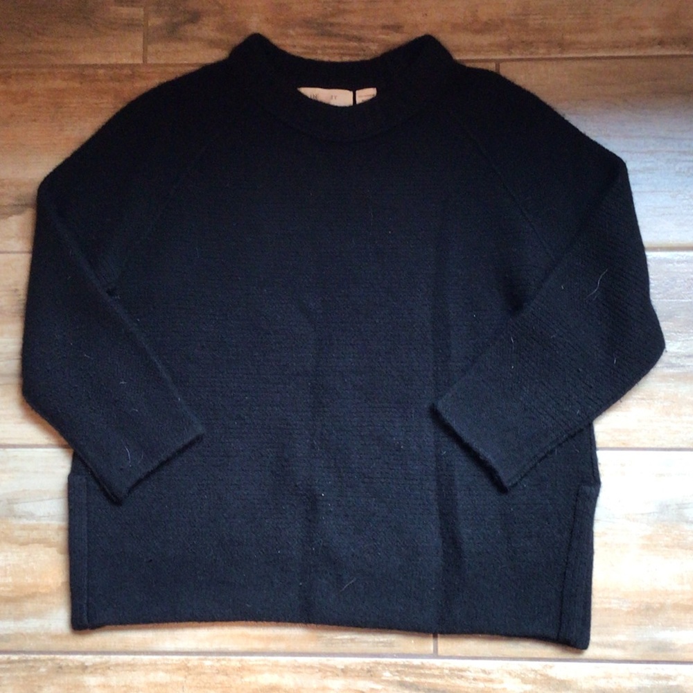Classic Black Crewneck Women's Sweater